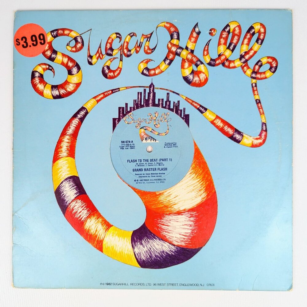Vintage Vinyl Hip Hop Record by Grandmaster Flash and Sugar Hill Records